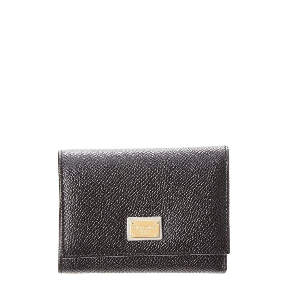 Dolce & Gabbana Dauphine Leather Flap Wallet